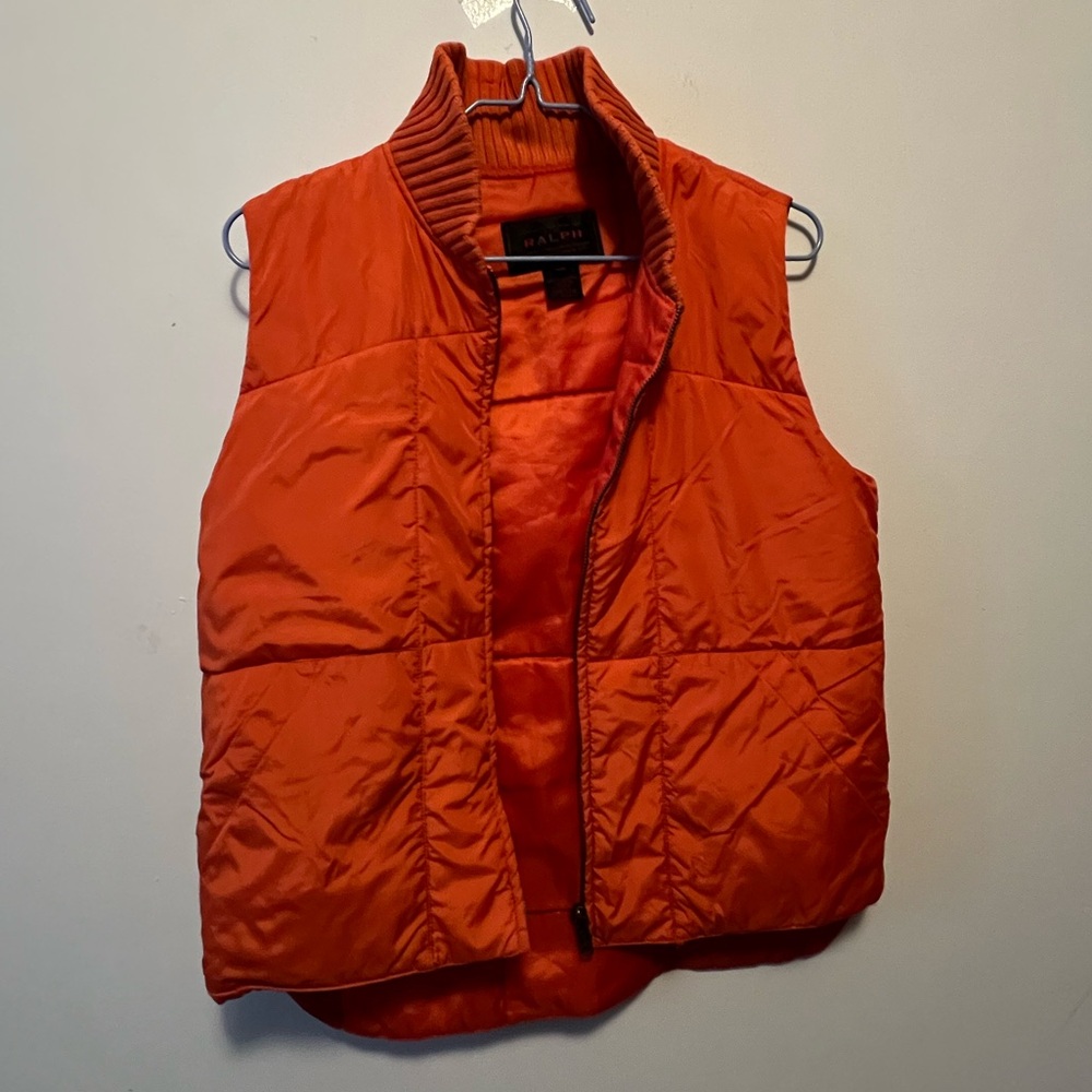 Ralph Lauren Orange Puffer Vest